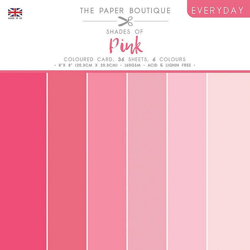 The Paper Boutique Everyday  Shades Of  Pink 8 in x 8 in Colours Image