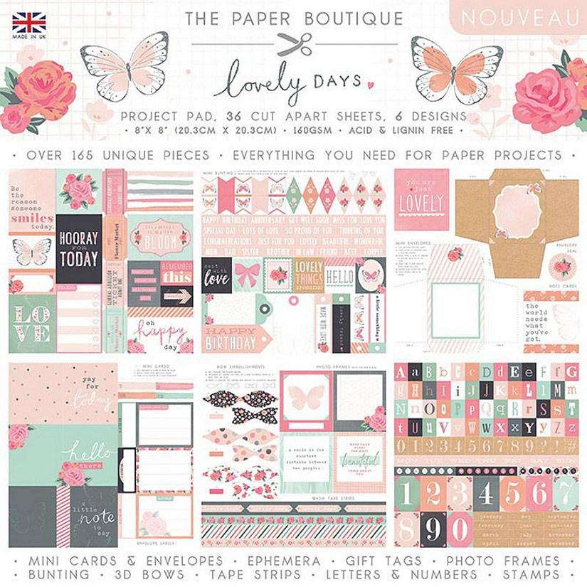 The Paper Boutique Lovely Days 8x8 Project Pad Image