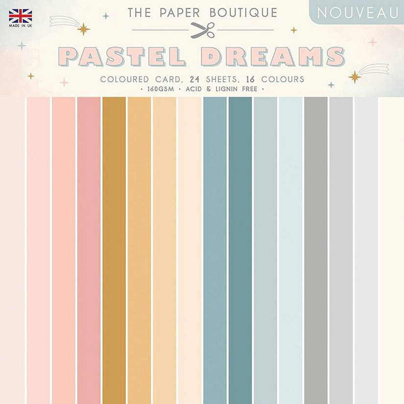 The Paper Boutique Pastel Dreams 8x8 Colour Card Pack Image