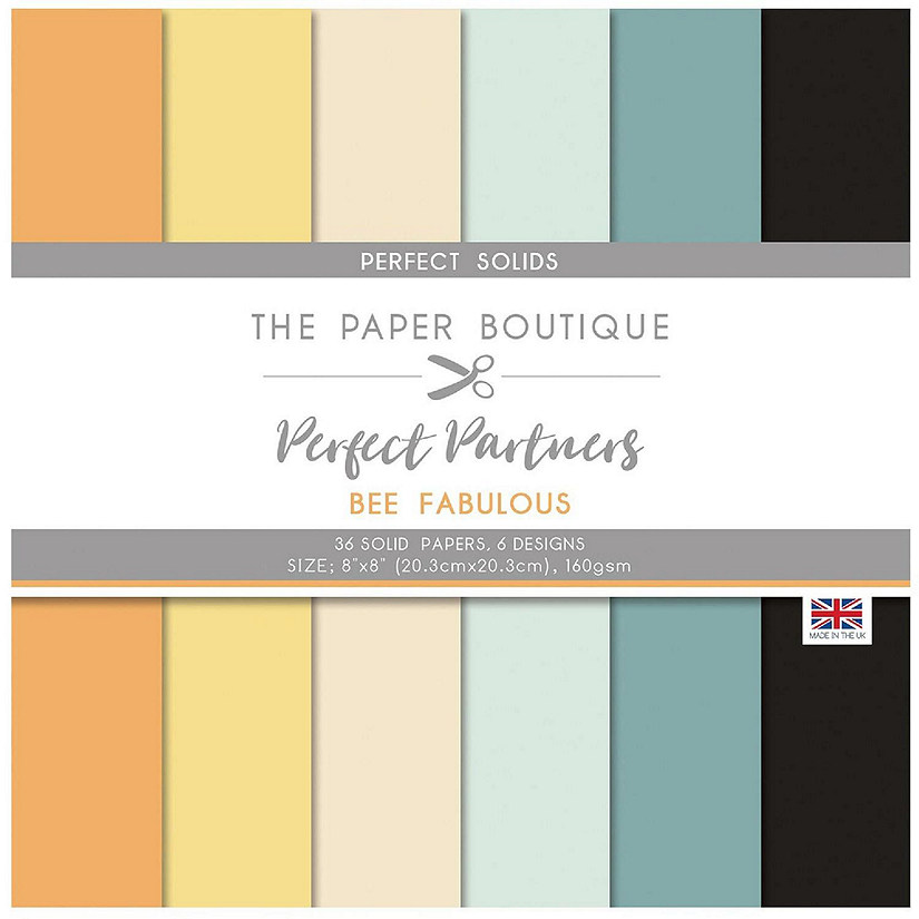 The Paper Boutique Perfect Partners  Bee Fabulous 8x8 Solids Image
