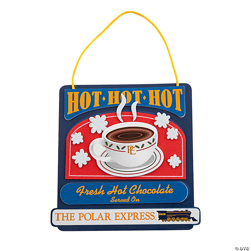 The Polar Express&#8482; Hot Chocolate Sign Craft Kit - Makes 12 Image