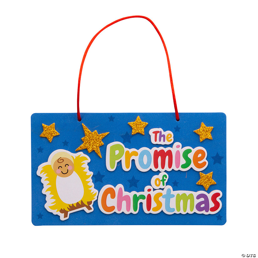 The Promise of Christmas Sign Craft Kit - Makes 12 Image