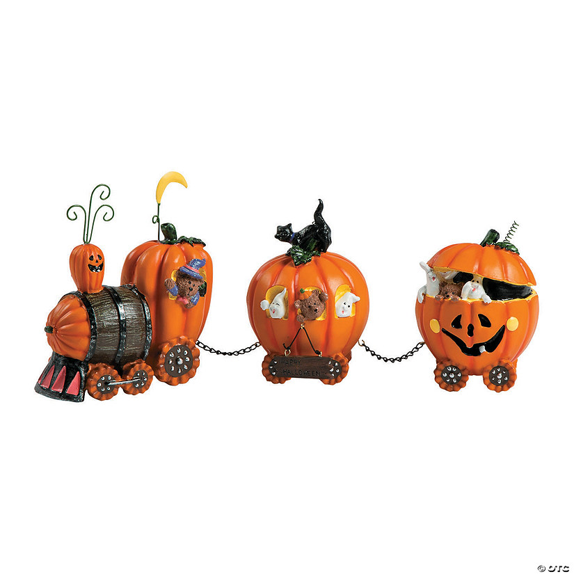 The Pumpkin Express Train Halloween Decoration Image