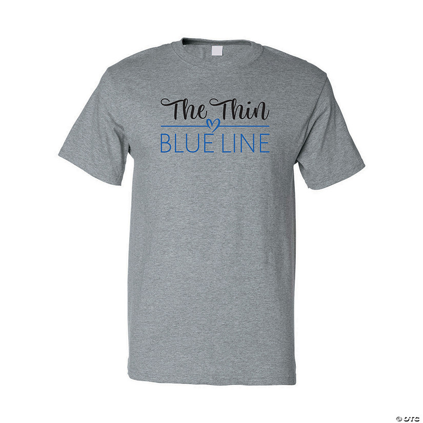 The Thin Blue Line Adult&#8217;s T-Shirt Image