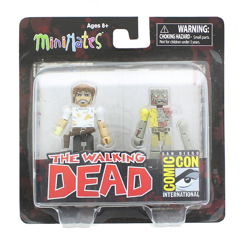The Walking Dead Exclusive Minimates 2 Pack - Rick Grimes & Walker Image