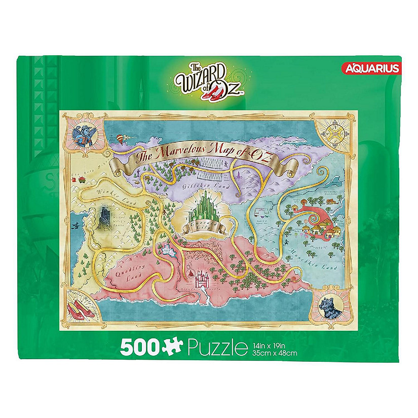 The Wizard Of Oz Map 500 Piece Jigsaw Puzzle Image