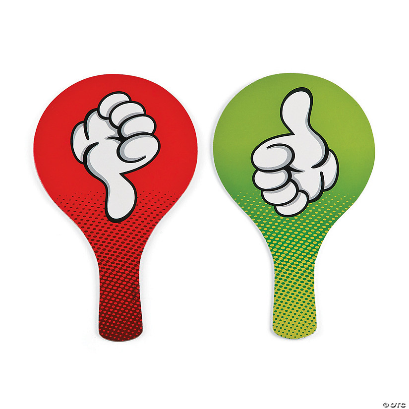 Thumbs Up/Thumbs Down Classroom Paddles - 24 Pc. Image