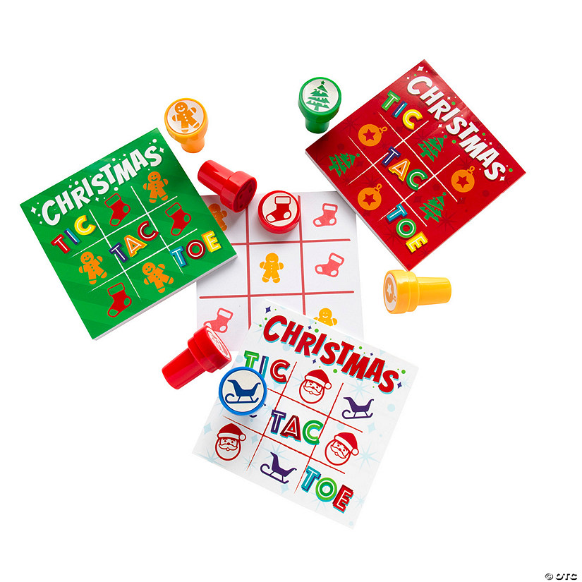 Tic-Tac-Toe Game with Christmas Stampers - 6 Sets Image