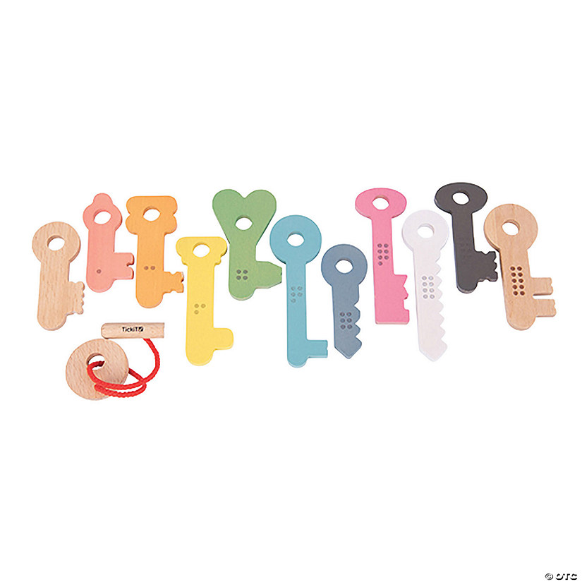 Tickit Rainbow Wooden Keys, Set of 11 Image