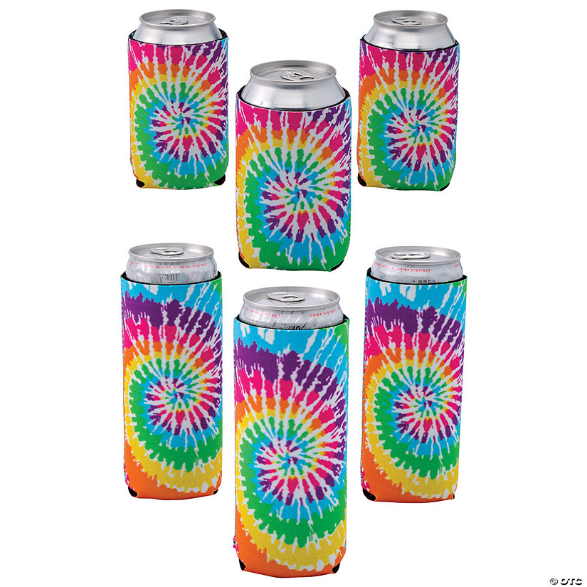Tie-Dye Groovy Can Cooler Assortment Kit for 24 Image