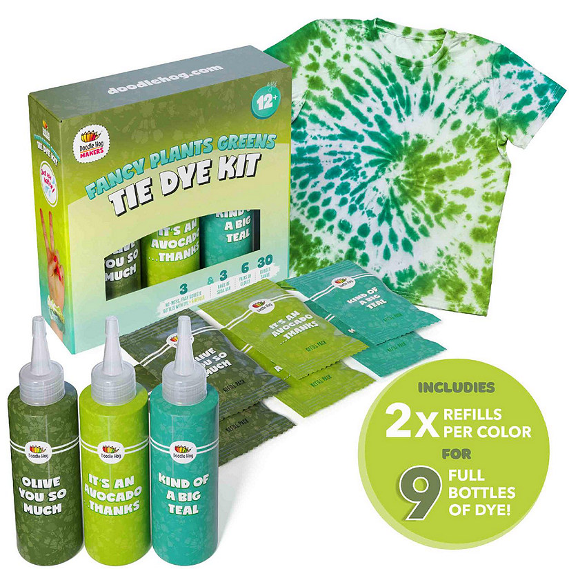 Tie Dye kit Green 6 Refill Packs Image