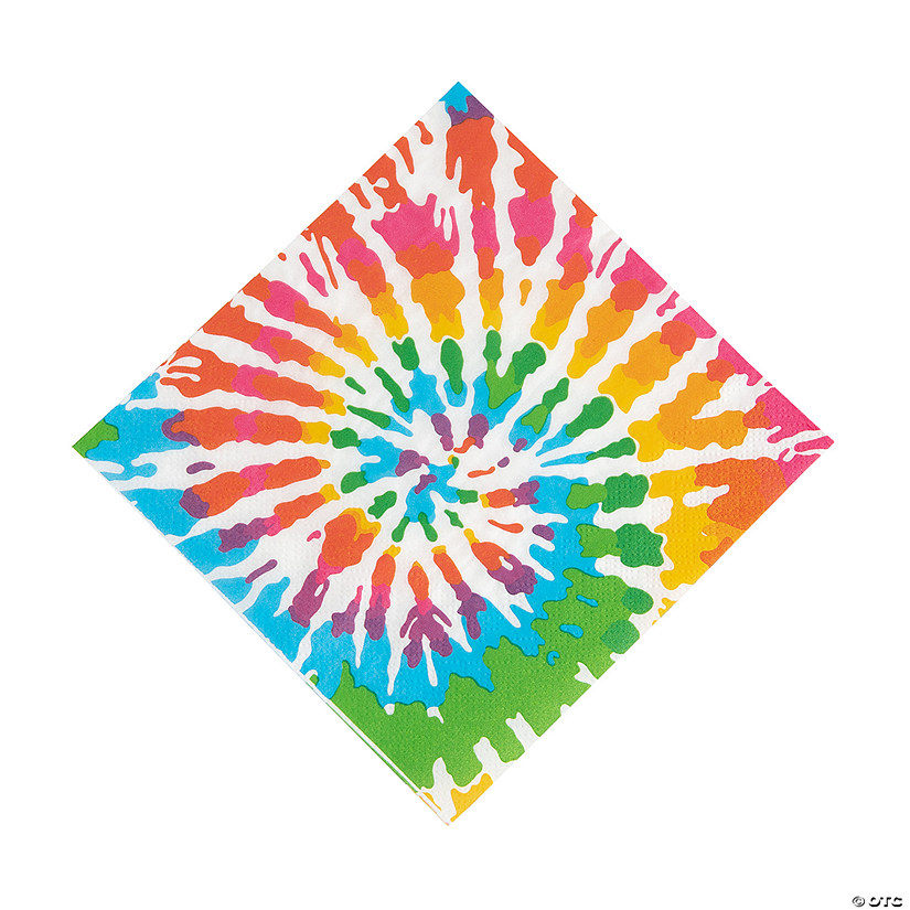 Tie-Dye Swirl Paper Luncheon Napkins - 16 Pc. Image