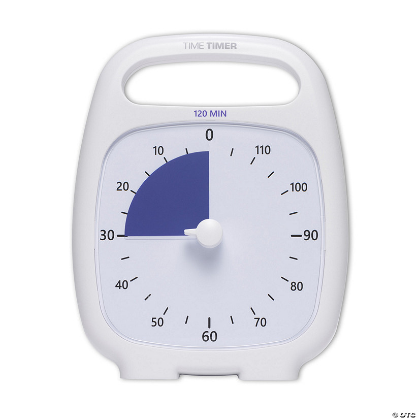 Time Timer PLUS 120 Minute Timer, White Image