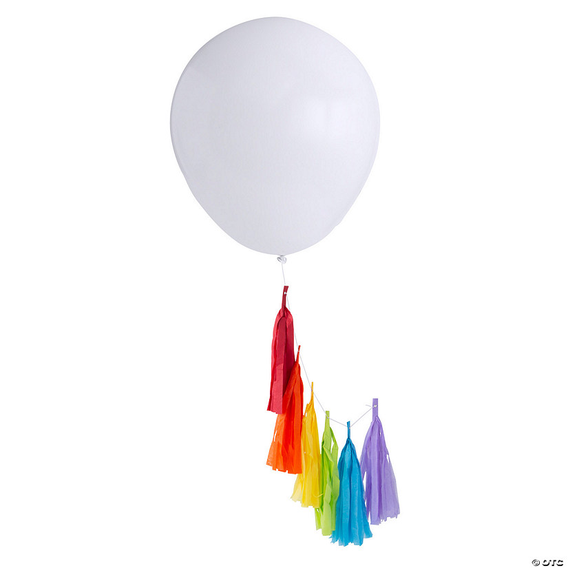 Tissue Fringe Balloon Tails - 3 Pc. Image