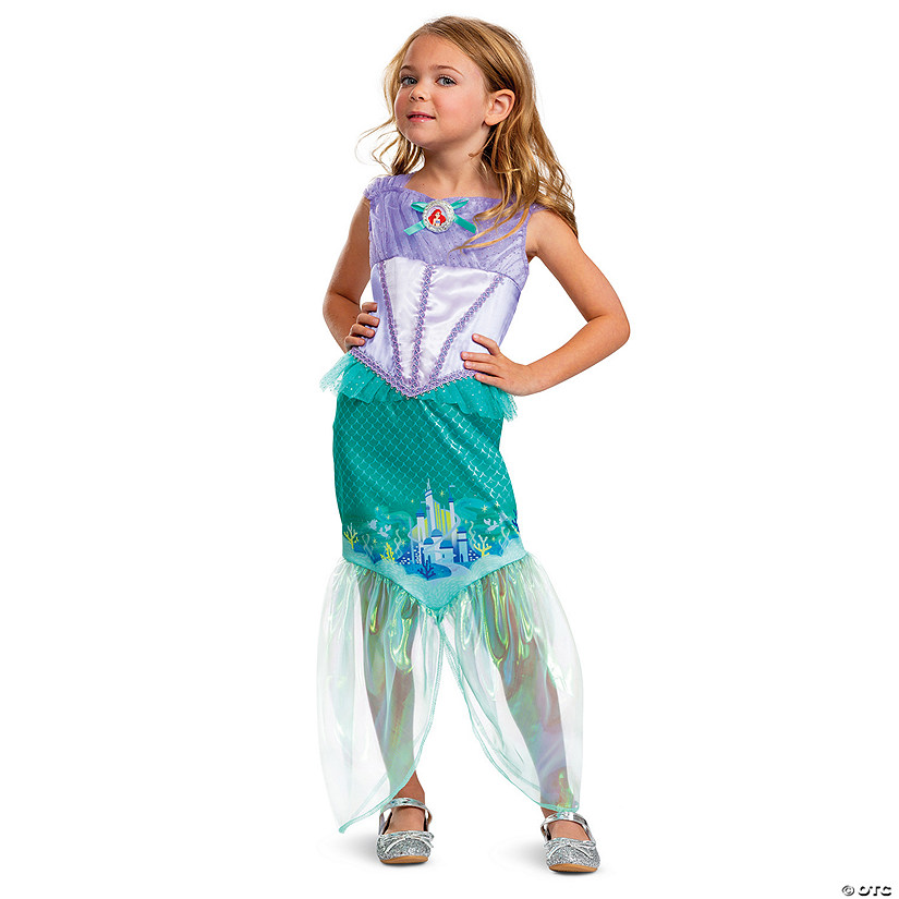 Toddler Deluxe Little Mermaid Ariel Costume Image