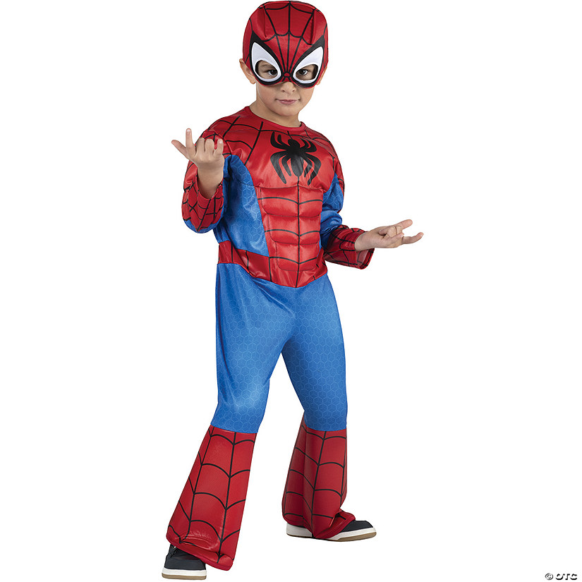 Toddler's Marvel Spider-Man&#8482; Padded Jumpsuit Costume - 3T-4T Image