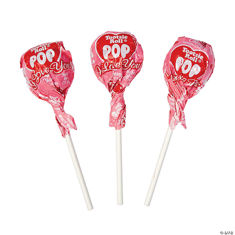 Tootsie Roll&#174; Pops&#174; Valentine Candy - 17 Pc. Image