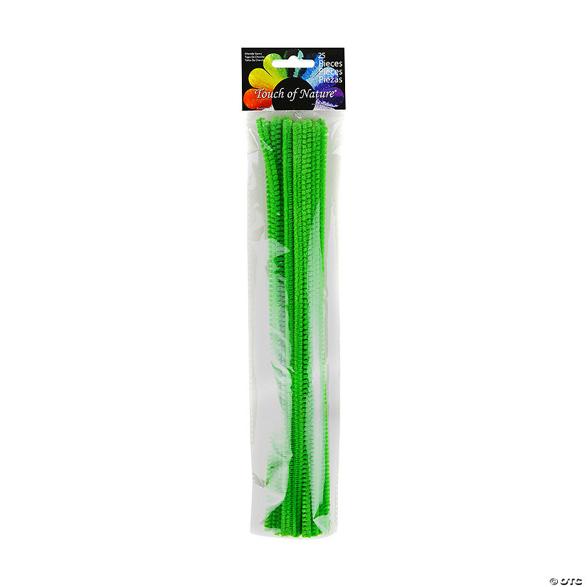 Touch of Nature<sup>&#174;</sup> Kelly Green Chenille Stems - 25 Pc. Image