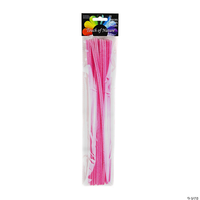 Touch of Nature<sup>&#174;</sup> Pink Chenille Stems - 25 Pc. Image