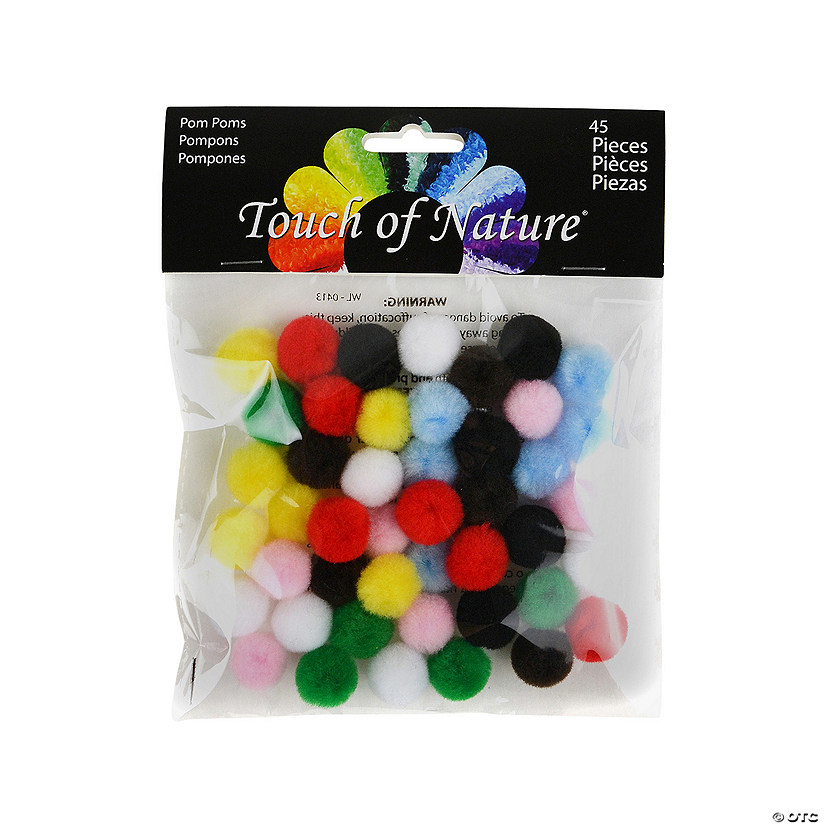 Touch of Nature<sup>&#174;</sup> Tiny Multicolor Pom-Poms - 45 Pc. Image
