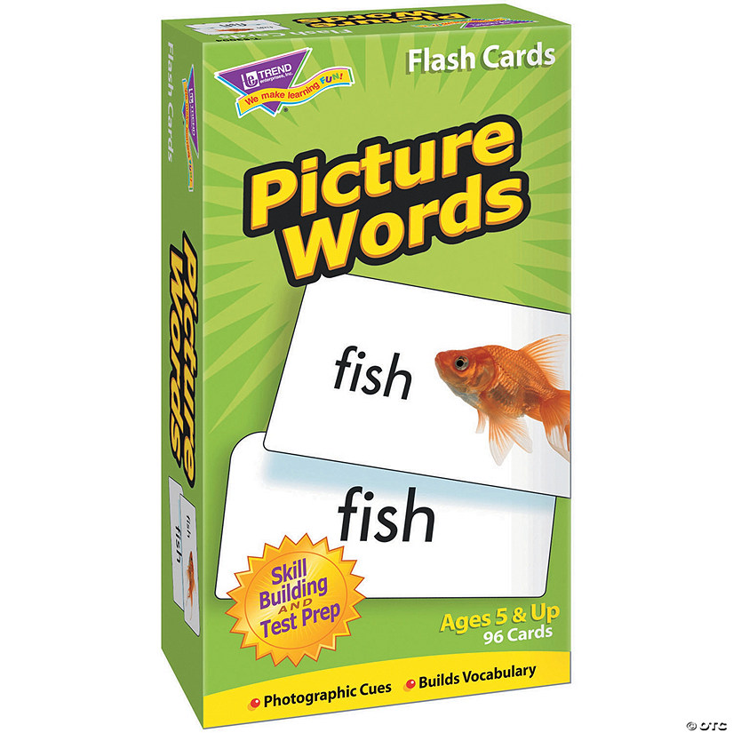 TREND (2 Pk) Flash Cards Picture Words Image