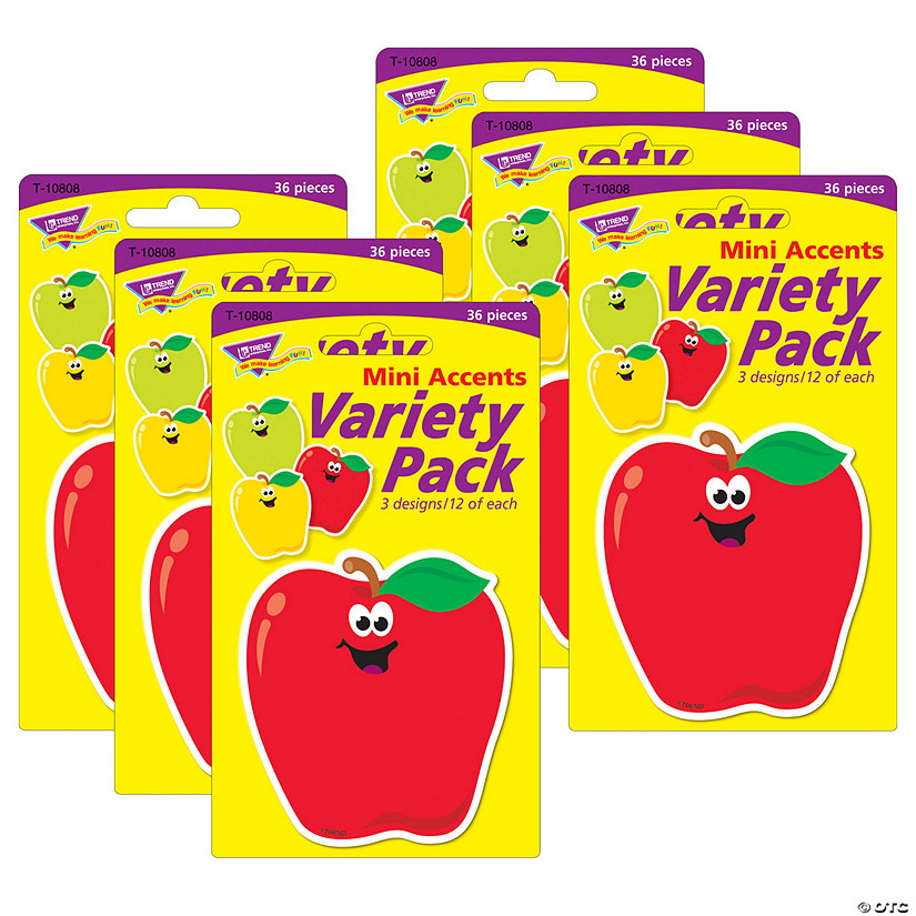 TREND Apples Mini Accents Variety Pack, 36 Per Pack, 6 Packs Image