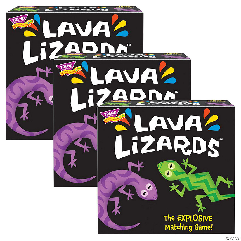 TREND Lava Lizards Three Corner Card Game, Pack of 3 Image