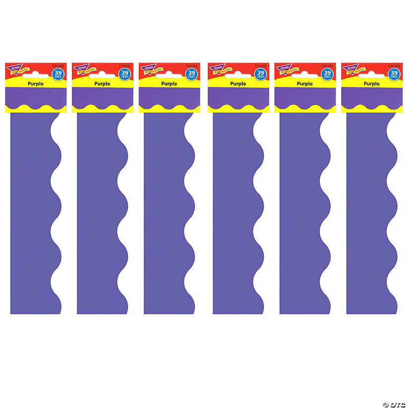 TREND Purple Terrific Trimmers, 39 Feet Per Pack, 6 Packs Image