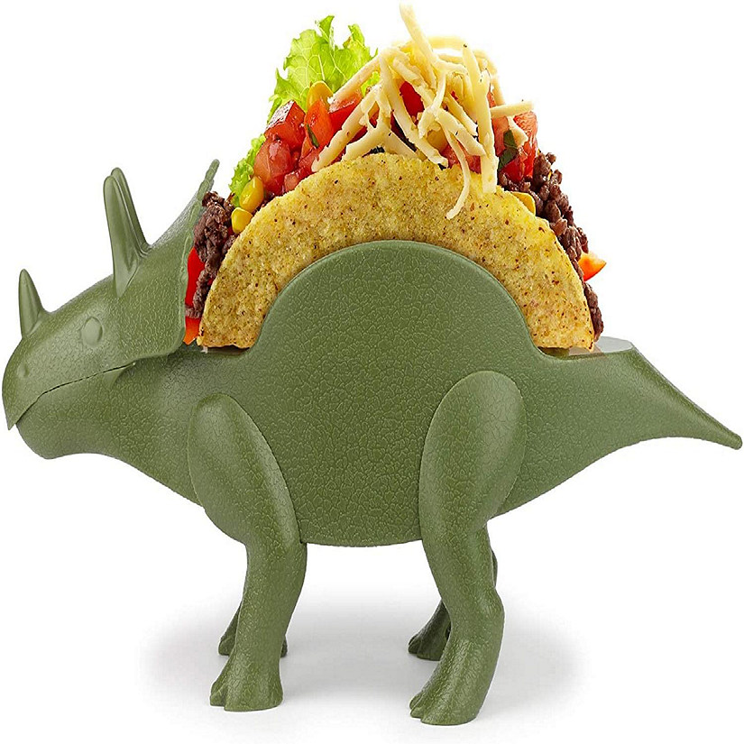 TriceraTACO Sculpted Dinosaur Taco & Snack Holder Image