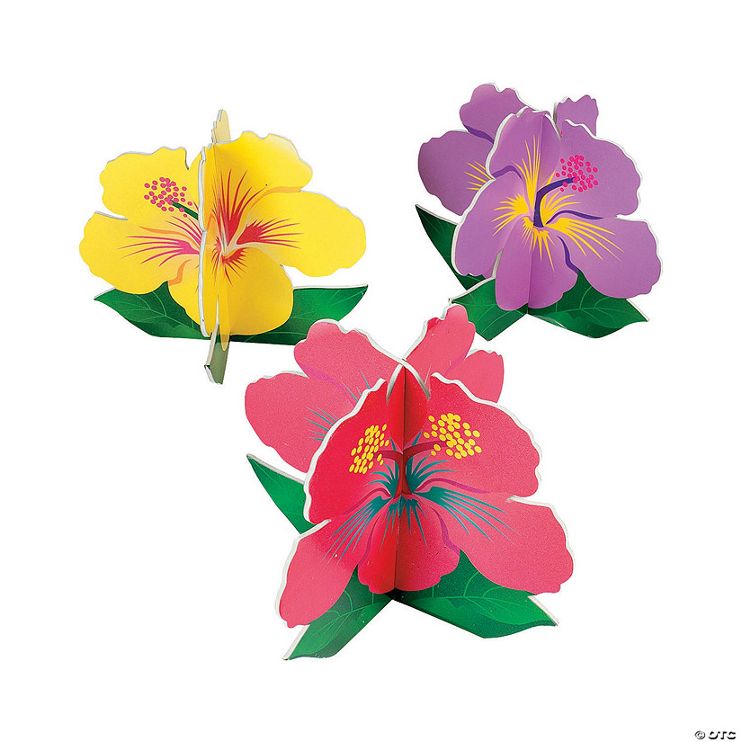 Tropical Floral Centerpieces - 3 Pc. Image