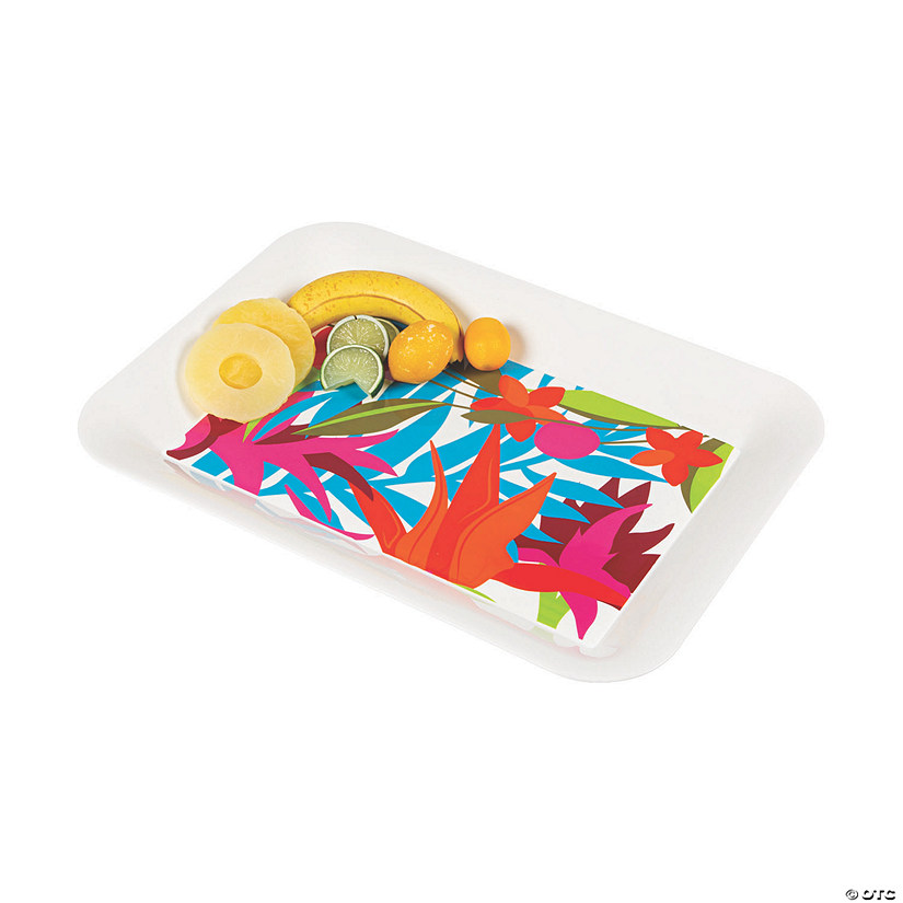 Tropical Plastic Serving Tray Image