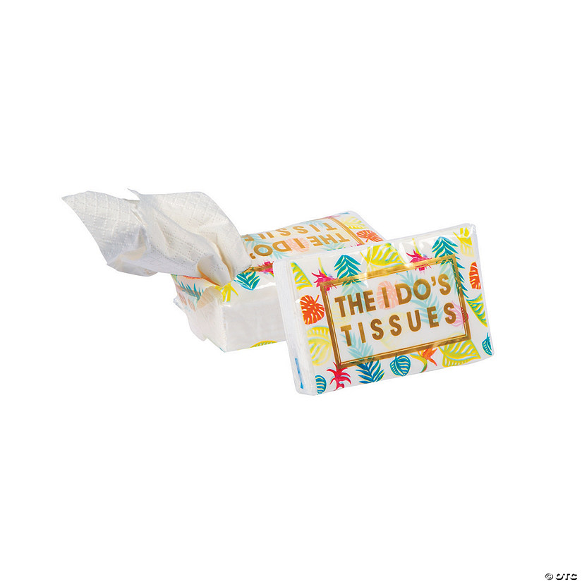 Tropical Print Tissue Favor Packs - 10 Pc. Image