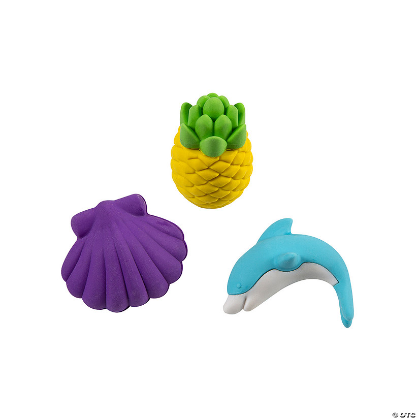 Tropical Surprise Inside Erasers - 18 Pc. Image