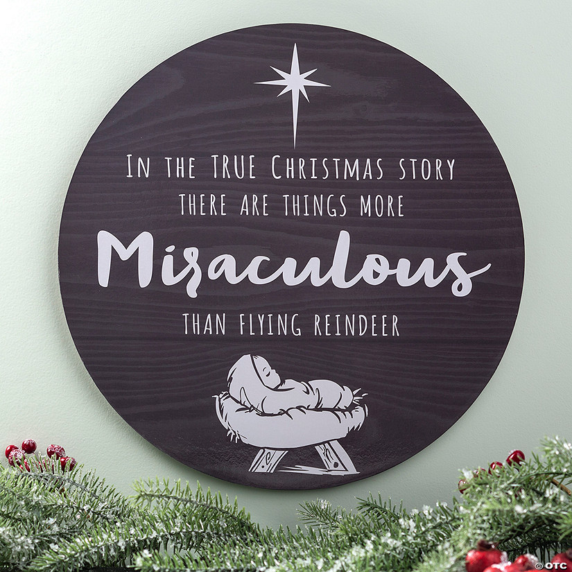 True Miracle Christmas Sign Image