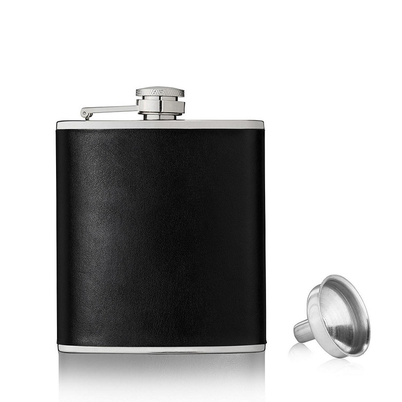 True Monte Carlo 6 oz Faux Leather Flask Image