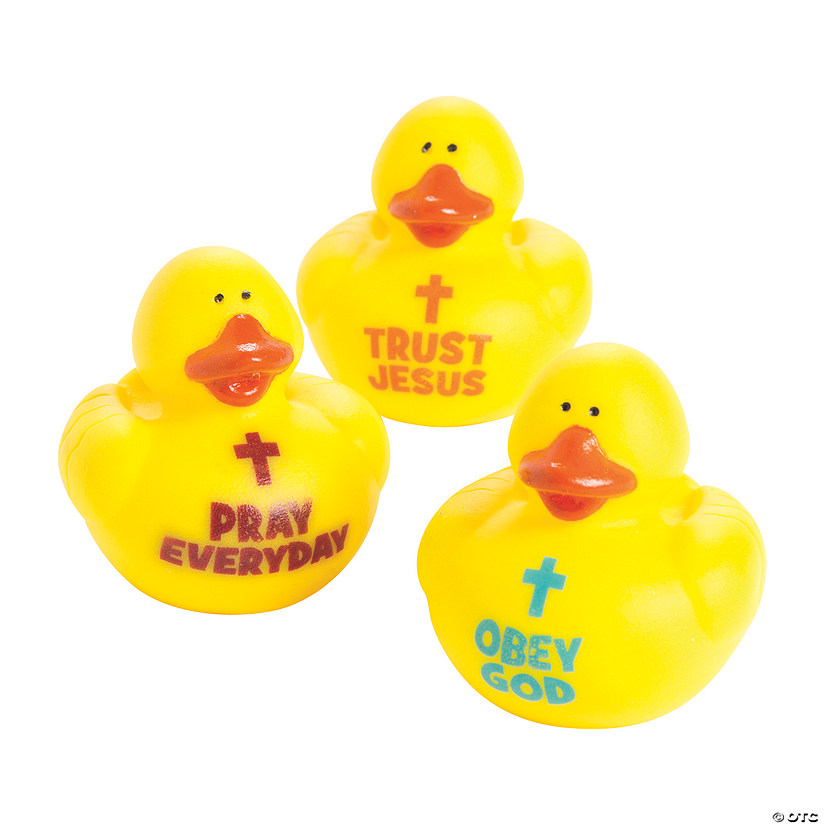 Trust, Obey & Pray Rubber Ducks - 12 Pc. Image