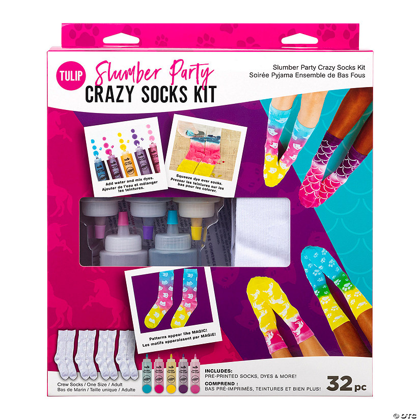 Tulip<sup>&#174;</sup> Slumber Party Crazy Socks Tie-Dye Kit for 4 Image