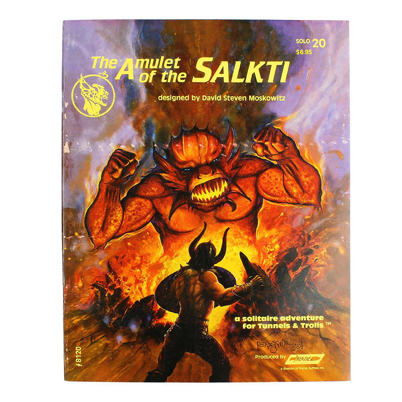 Tunnels & Trolls Solo Adventure 20: Amulet of Salkti, Fantasy Role Playing Game Image