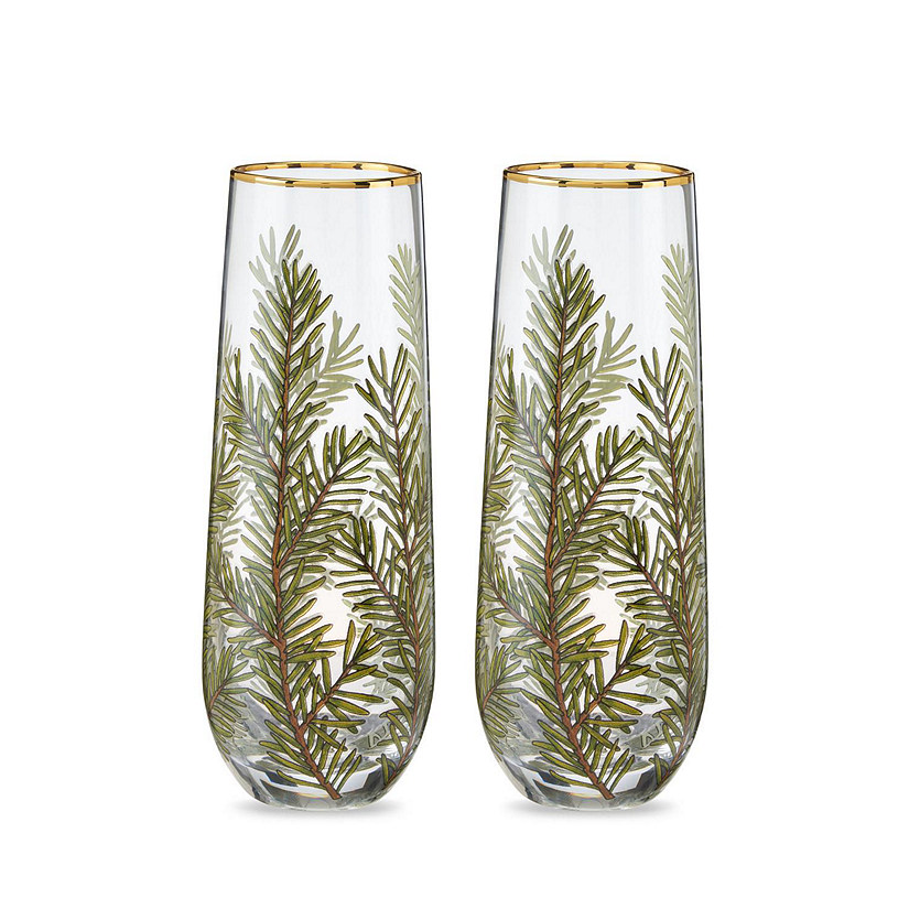 Twine Woodland Stemless Champagne Flute by Twine Living (Set of 2) Image