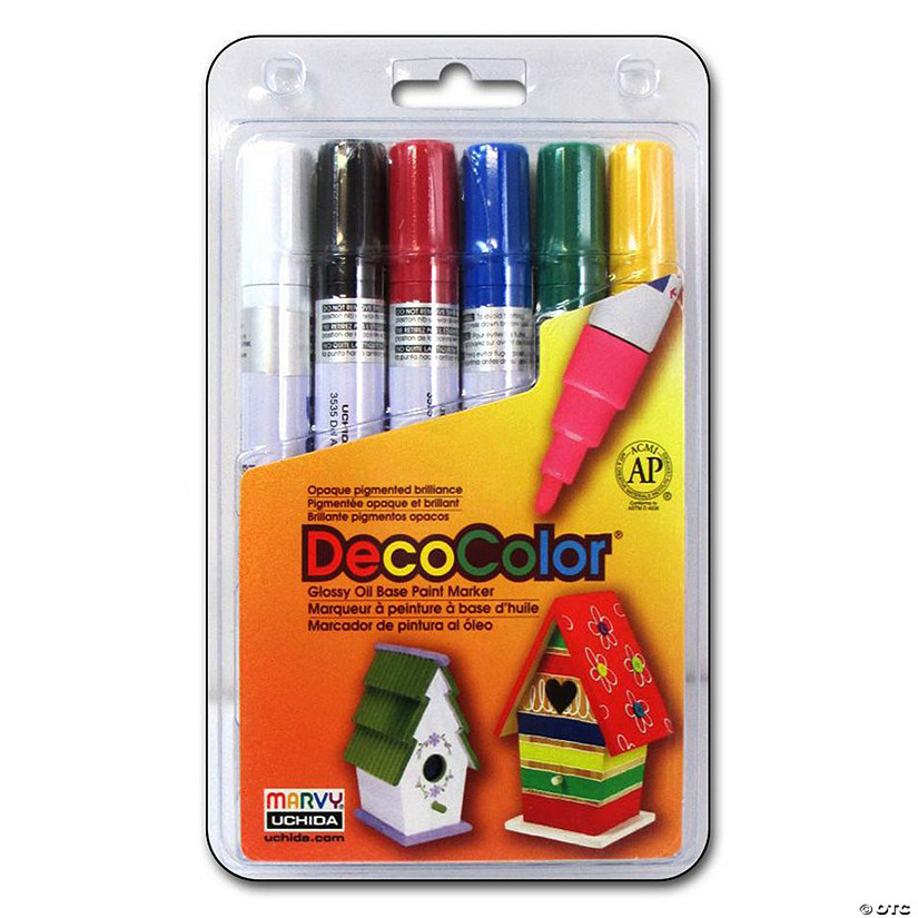 Uchida DecoColor Broad Marker Carded Set 6pc Image