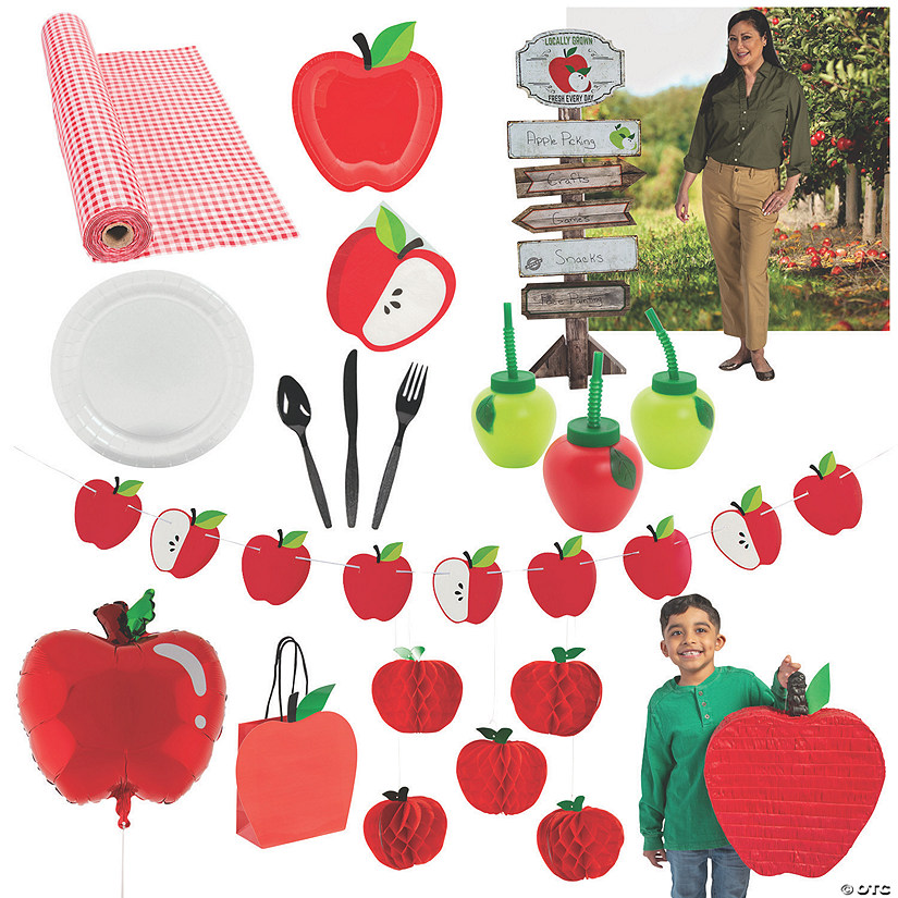 Ultimate Apple Party Decorating Kit - 341 Pc. Image