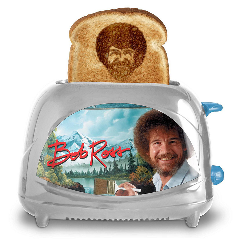 Uncanny Brands Bob Ross Toaster - Toasts Bob's Iconic Face onto Your Toast Image