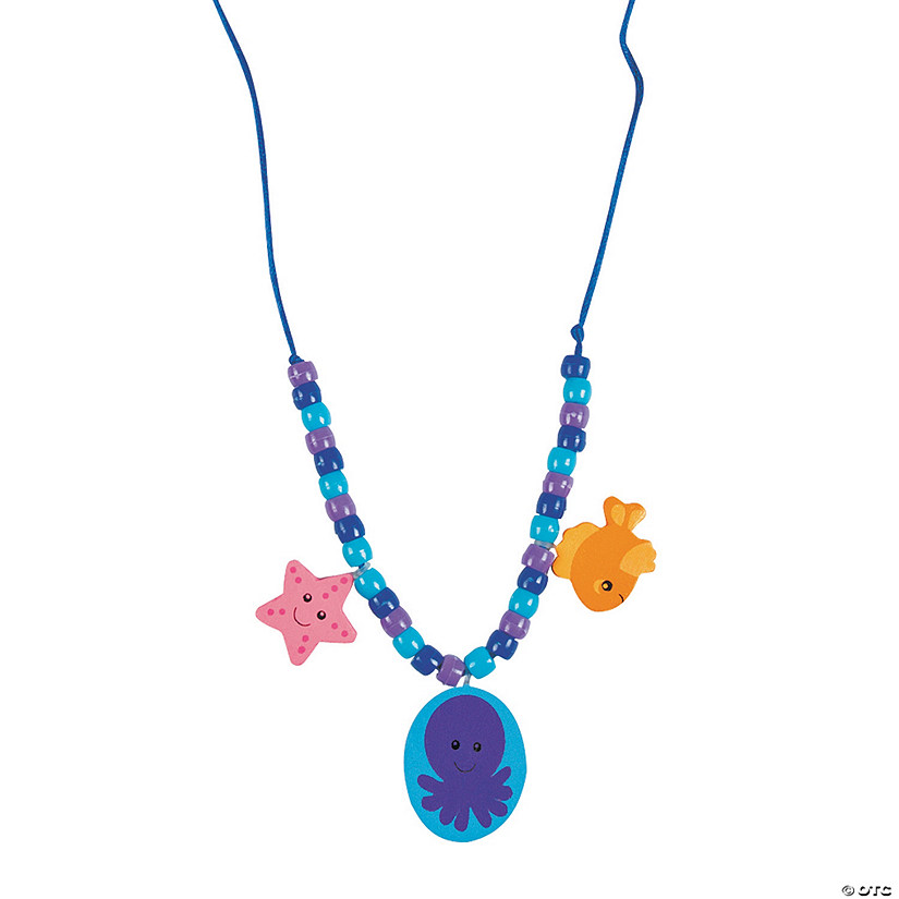 Under the Sea Beaded Necklace Craft Kit - Makes 12 Image