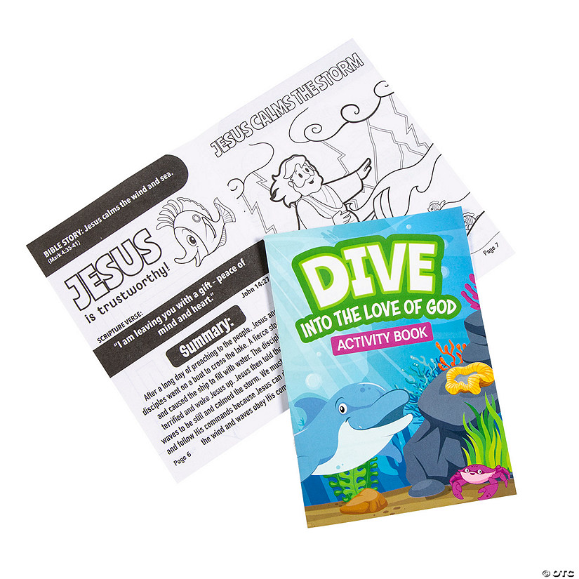 Under the Sea VBS Coloring Activity Books - 12 Pc. Image