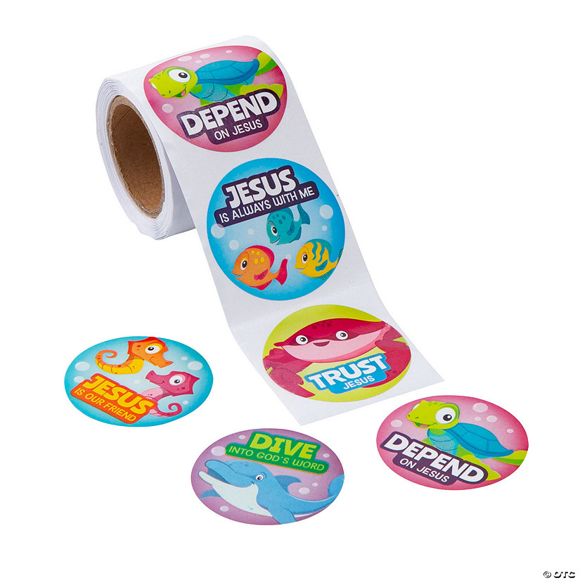 Under the Sea VBS Sticker Roll - 100 Pc. Image