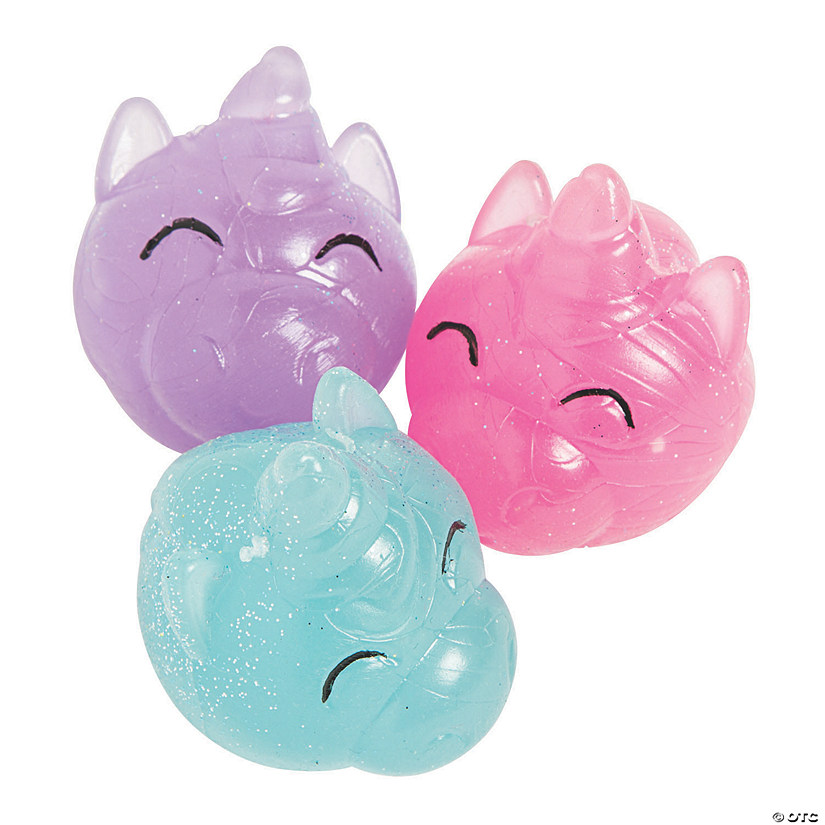 Unicorn Bouncy Balls - 12 Pc. Image
