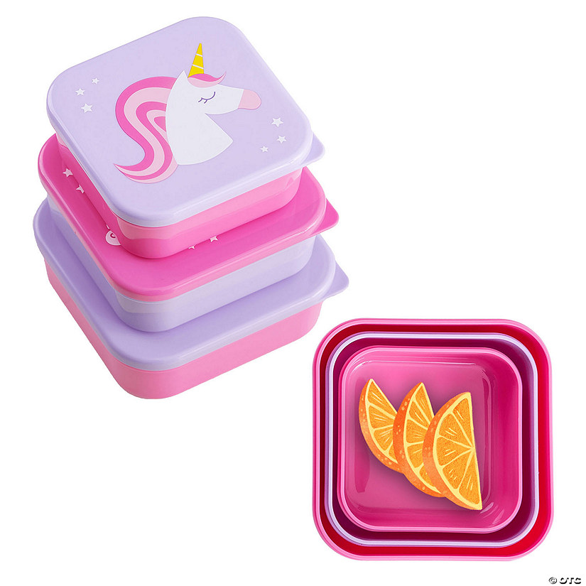 Unicorn Nested Snack Containers Image