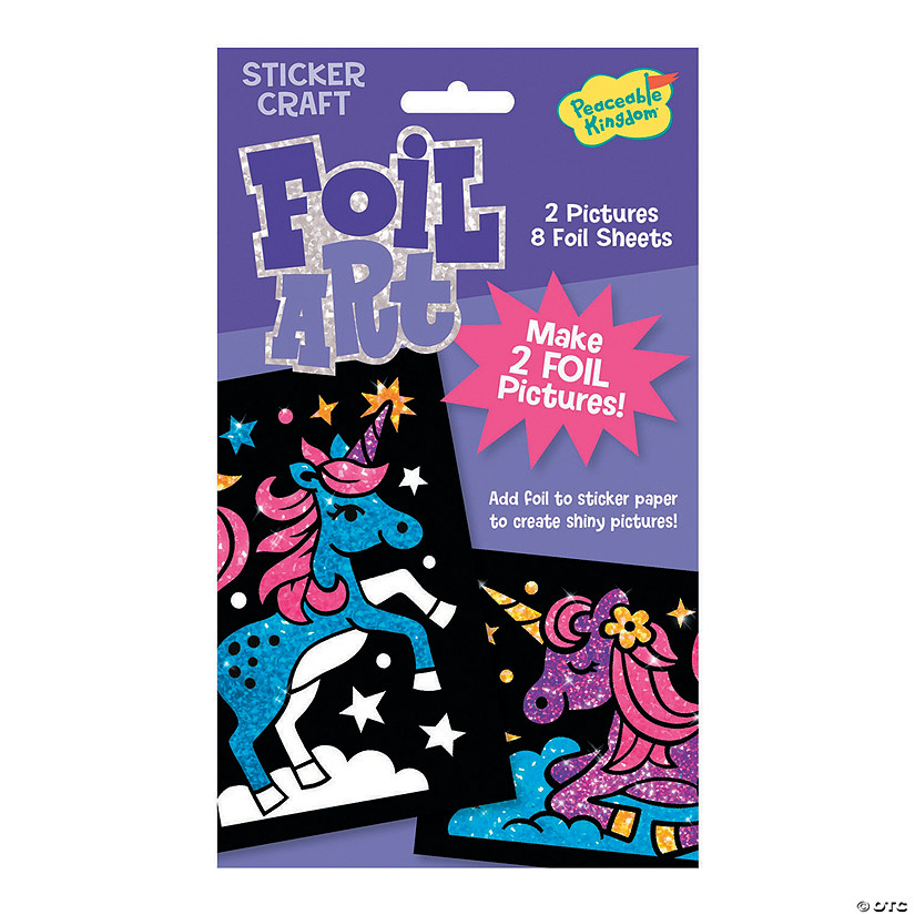 Unicorns Foil Art Sticker Pack Image