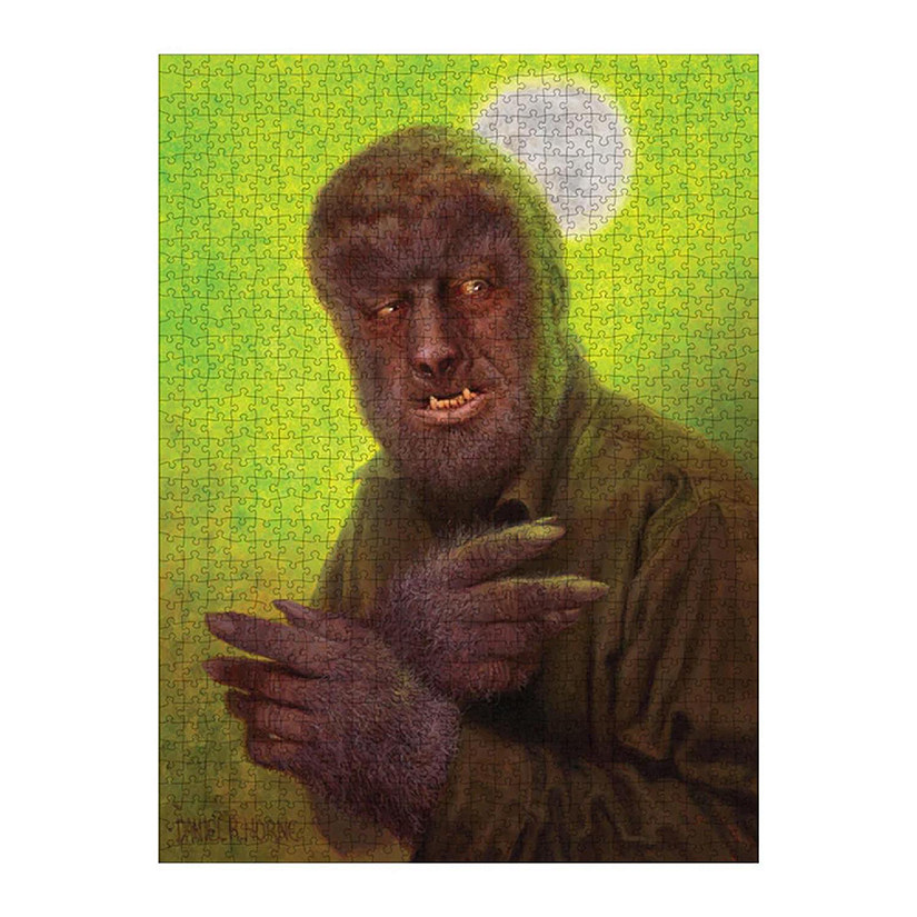 Universal Monsters Wolfman 1000 Piece Jigsaw Puzzle Image