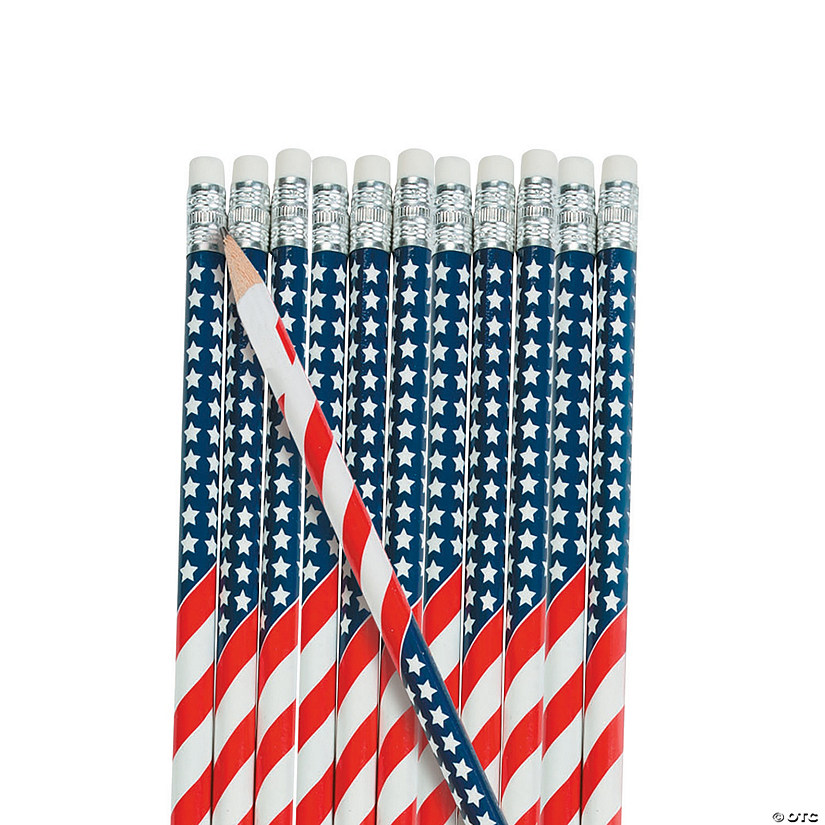USA Flag Pencils - 24 Pc. Image